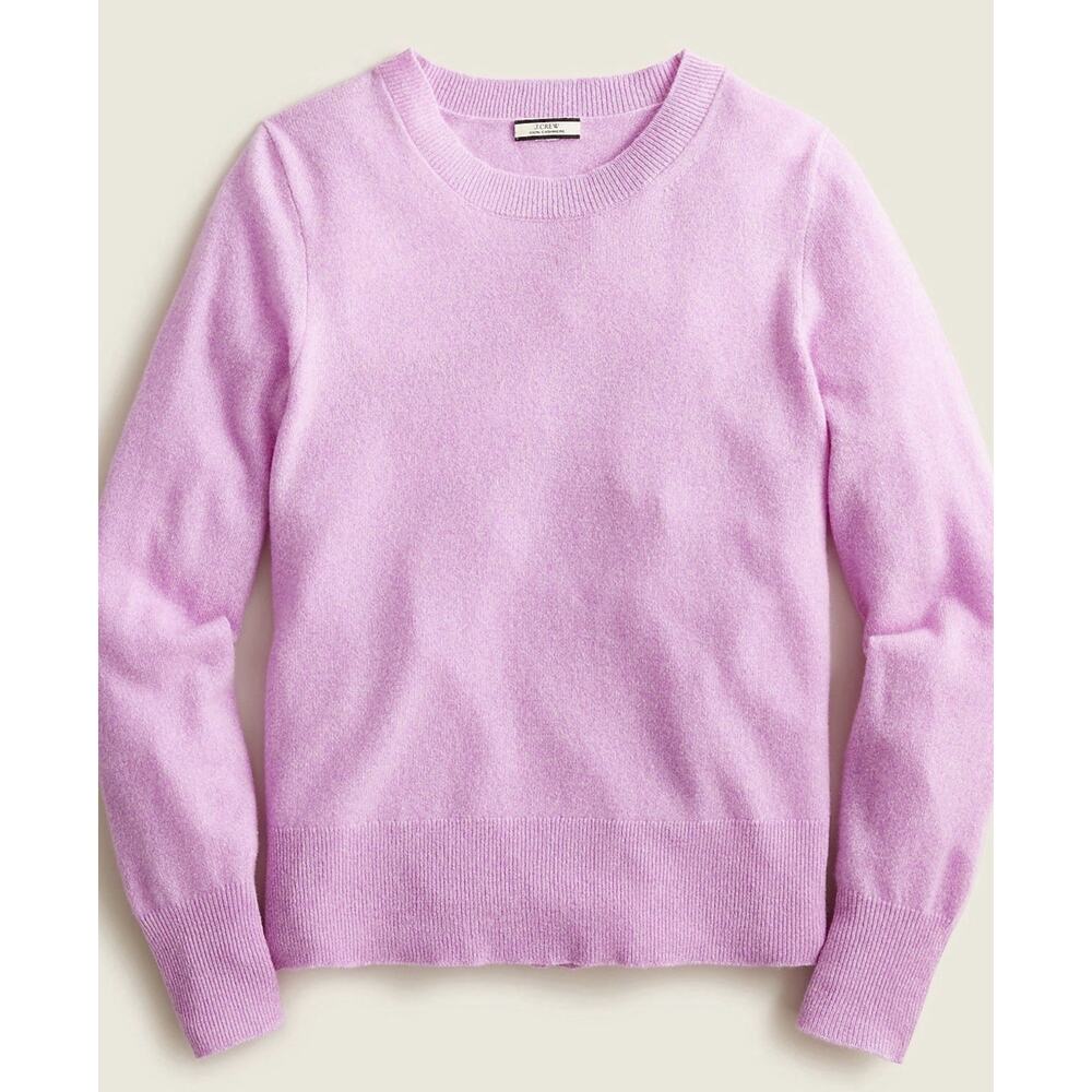 J. Crew Cashmere Relaxed Crewneck Sweater Lilac Lavender